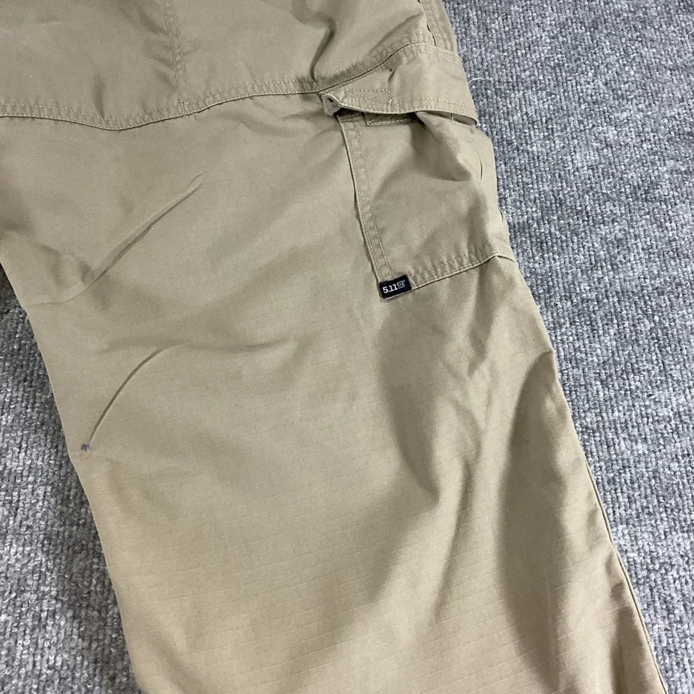 5.11 Tactical Cargo Pants Mens 40x32 Khaki Ripstop Utility Hiking Work Pants